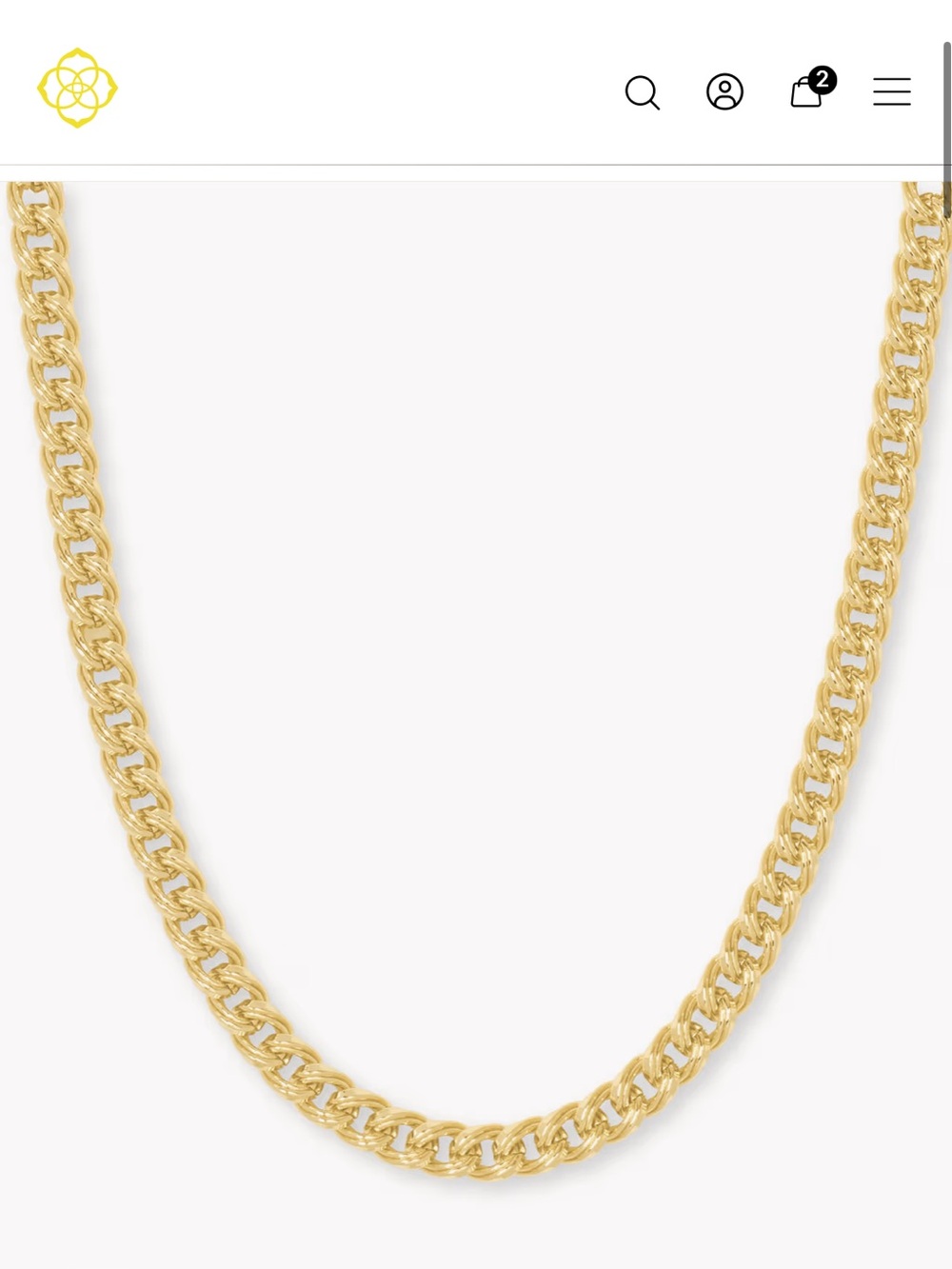 Kendra Scott Vincent Gold Chain Necklace